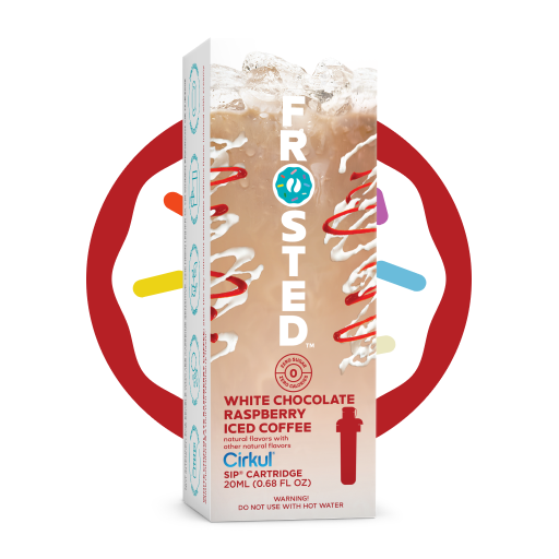 Zero-Calorie Frosted White Chocolate Raspberry Iced Coffee 8KS5 - Electrolyte Hydration Enhanced Taste Cartridges - Default Title