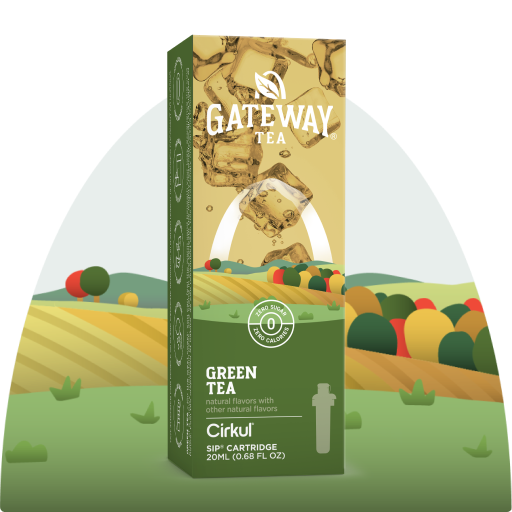 Natural Fruit Flavored Gateway Green Tea P45Z - Sugar-Free Fruit Flavor Cartridge Refill - Default Title