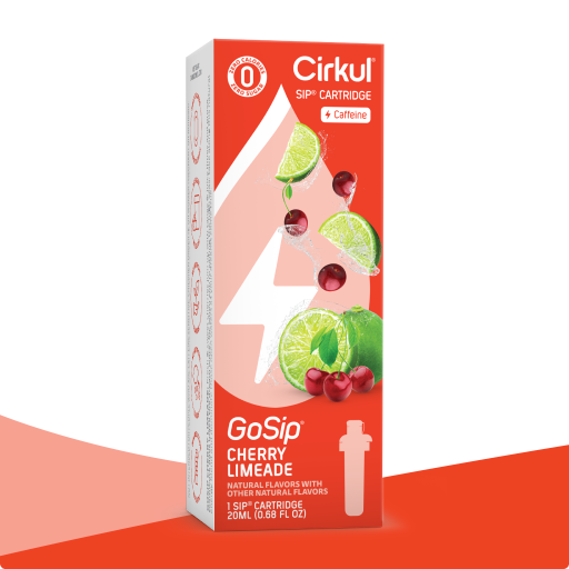 Vitamin-Infused GoSip Cherry Limeade 1XY7 - Vitamin-Infused Natural Refreshing Flavor Core - Default Title