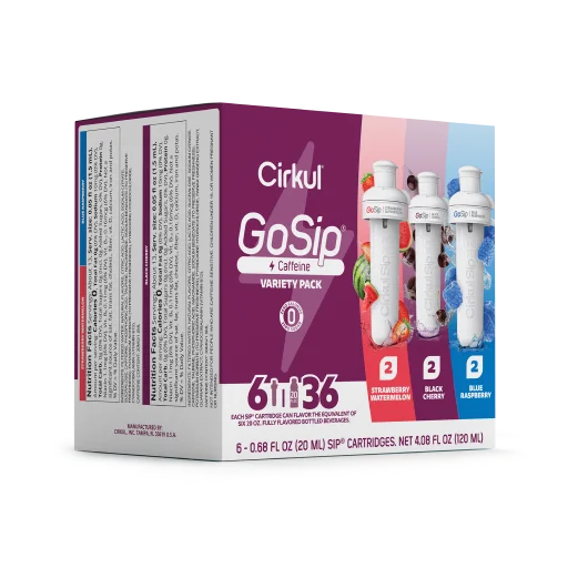 Vitamin-Infused GoSip 6-Pack Variety Pack CB6Q - Vitamin-Infused Natural Refreshing Flavor Core Detail