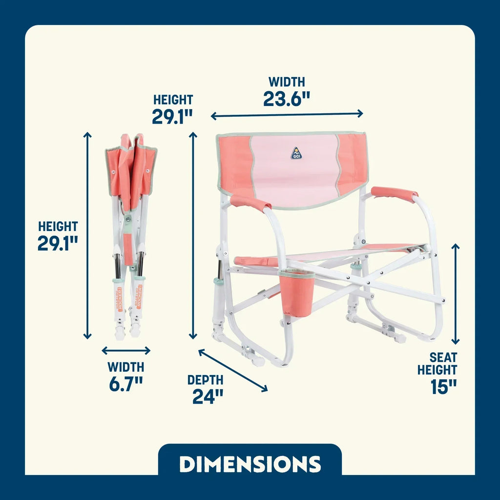 Heavy-Duty Freestyle Grab & Go Rocker - Choice 551 - Freestyle Rocker Portable Outdoor Folding Chair Detail