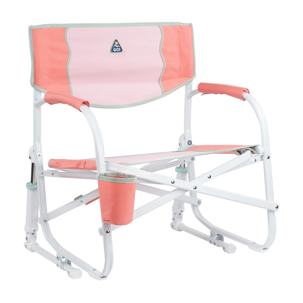 Heavy-Duty Freestyle Grab & Go Rocker - Choice 551 - Freestyle Rocker Portable Outdoor Folding Chair - Coral
