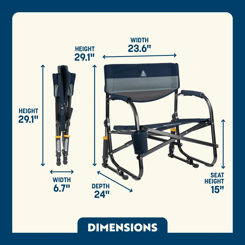 Heavy-Duty Freestyle Grab & Go Rocker - Choice 551 - Freestyle Rocker Portable Outdoor Folding Chair Detail
