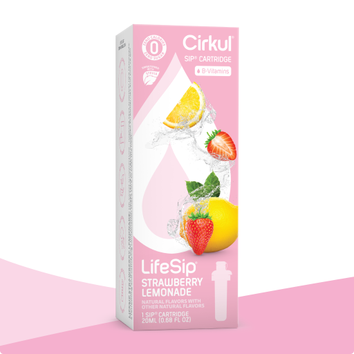 Vitamin-Infused LifeSip Strawberry Lemonade (Stevia) QJJ2 - Sugar-Free Fruit Flavor Cartridge Refill - Default Title