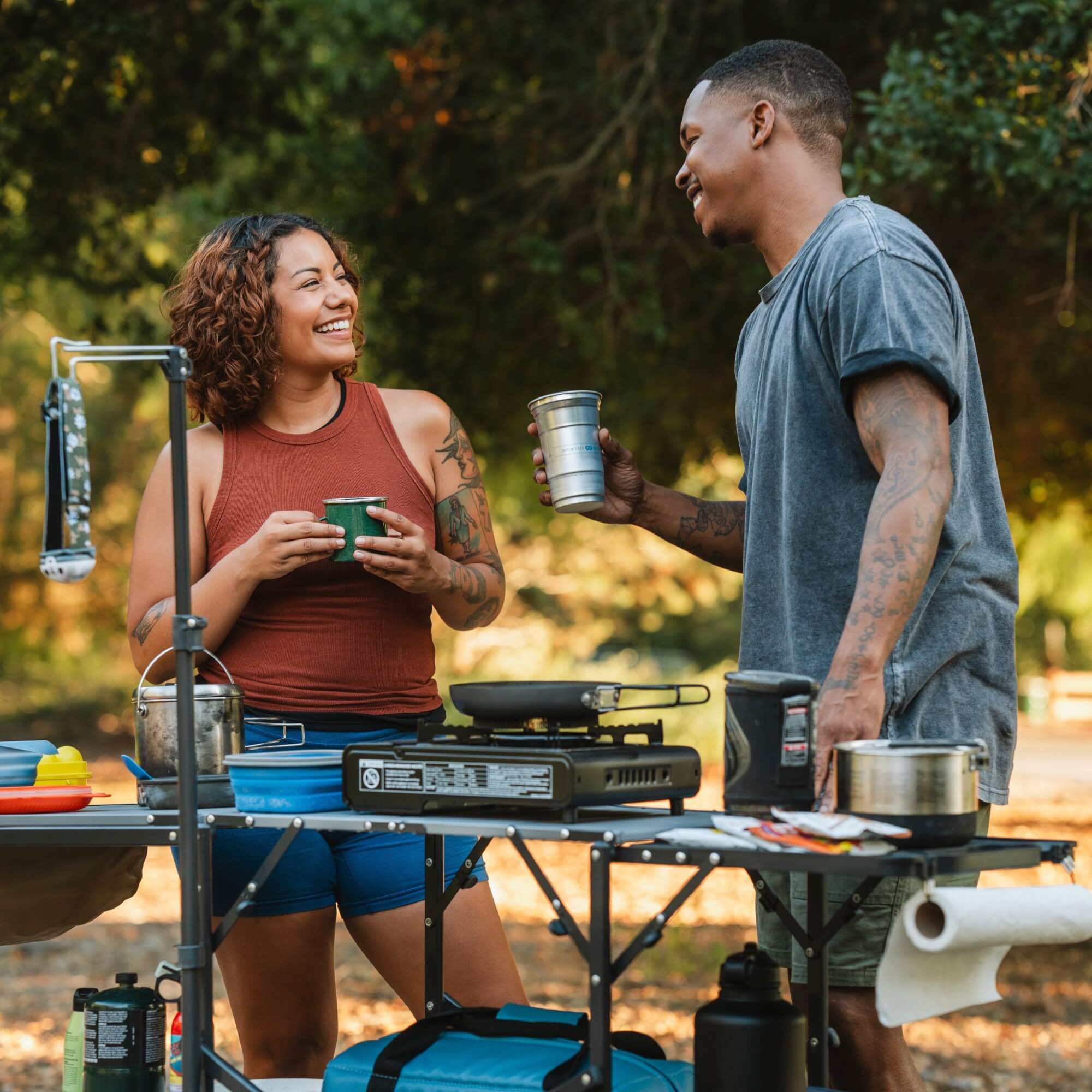 Compact Grilling Master Cook Station - Choice 171 - Heat-Resistant Over-Fire Grill Rack for Camping Detail