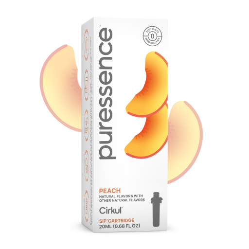 Natural Fruit Flavored Puressence Peach (Unsweetened) 2E7U - Electrolyte Hydration Enhanced Taste Cartridges - Default Title