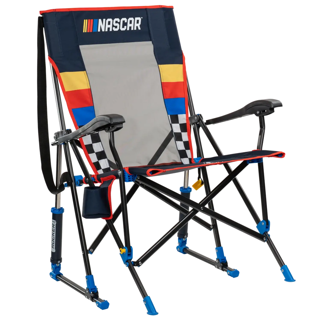 Smooth Motion RoadTrip Rocker - NASCAR For Him - Choice 453 - Patented Spring-Action Rocking Chair for Camping - Default Title