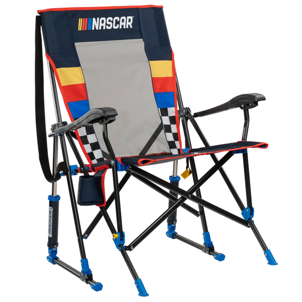 Smooth Motion RoadTrip Rocker - NASCAR For Him - Choice 453 - Patented Spring-Action Rocking Chair for Camping - Default Title