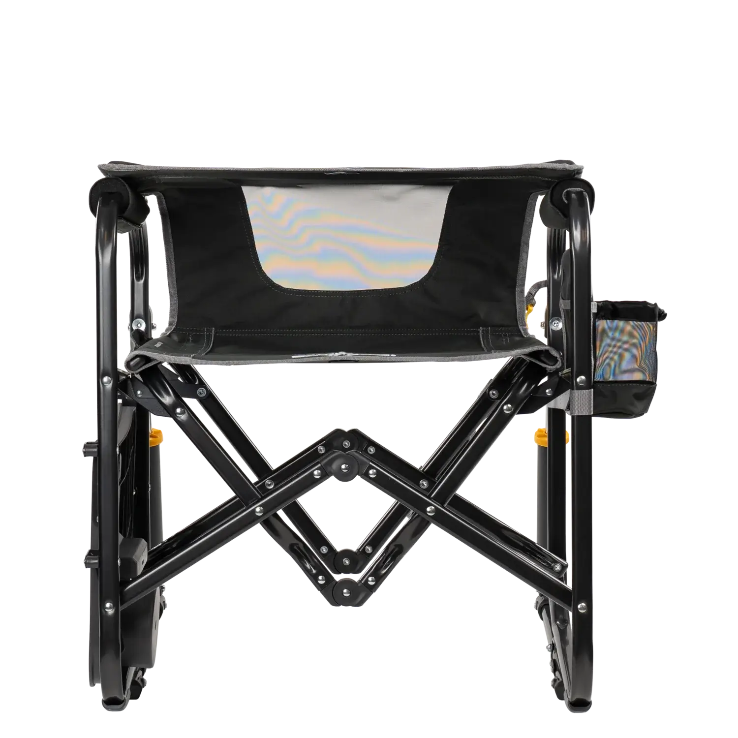 Premium All-Weather Stowaway Rocker with Side Table - Choice 253 - RoadTrip Rocker Smooth Motion Camp Chair Detail