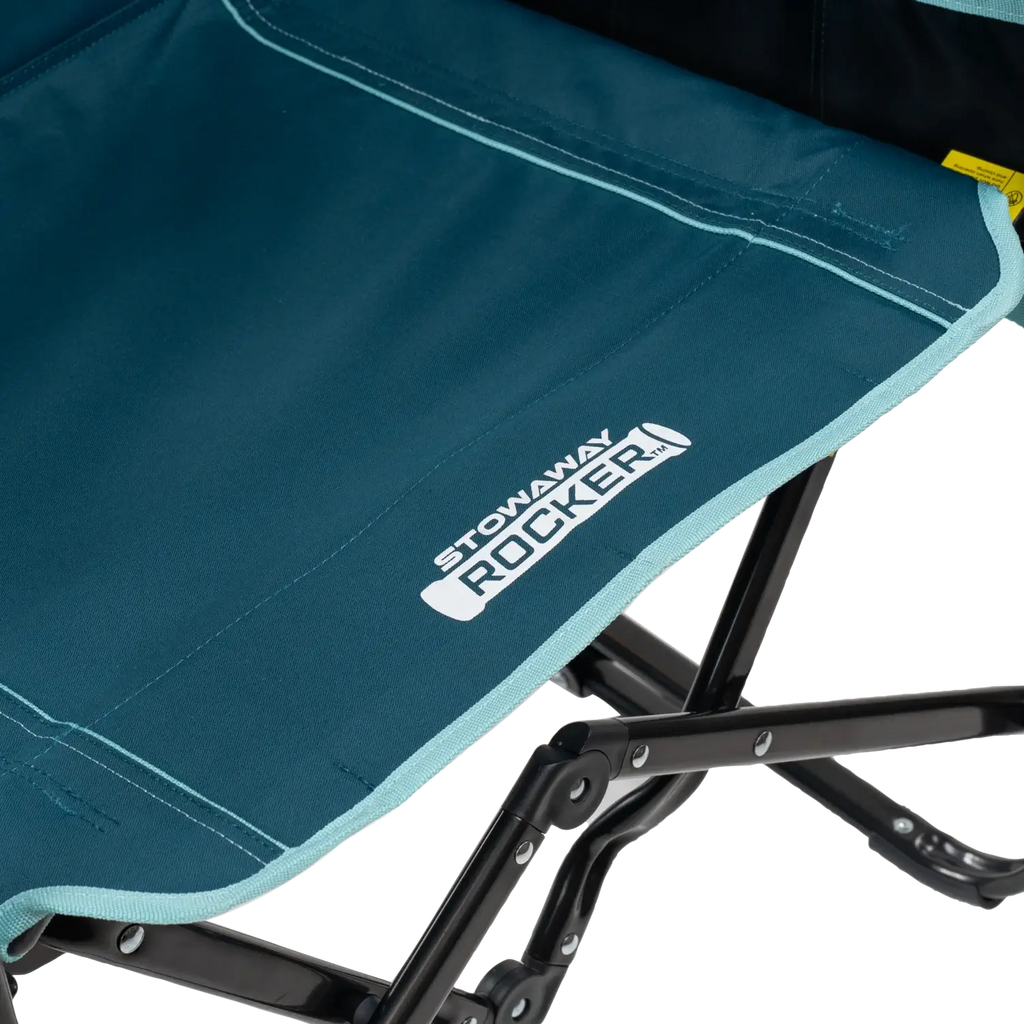 Premium All-Weather Stowaway Rocker with Side Table - Choice 253 - RoadTrip Rocker Smooth Motion Camp Chair Detail