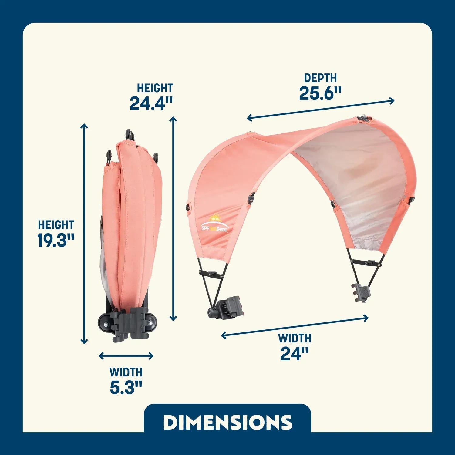 Heavy Duty SunShade Accessory - Choice 361 - Pop-Up Outdoor Sun Shelter - UV400 Protection Detail