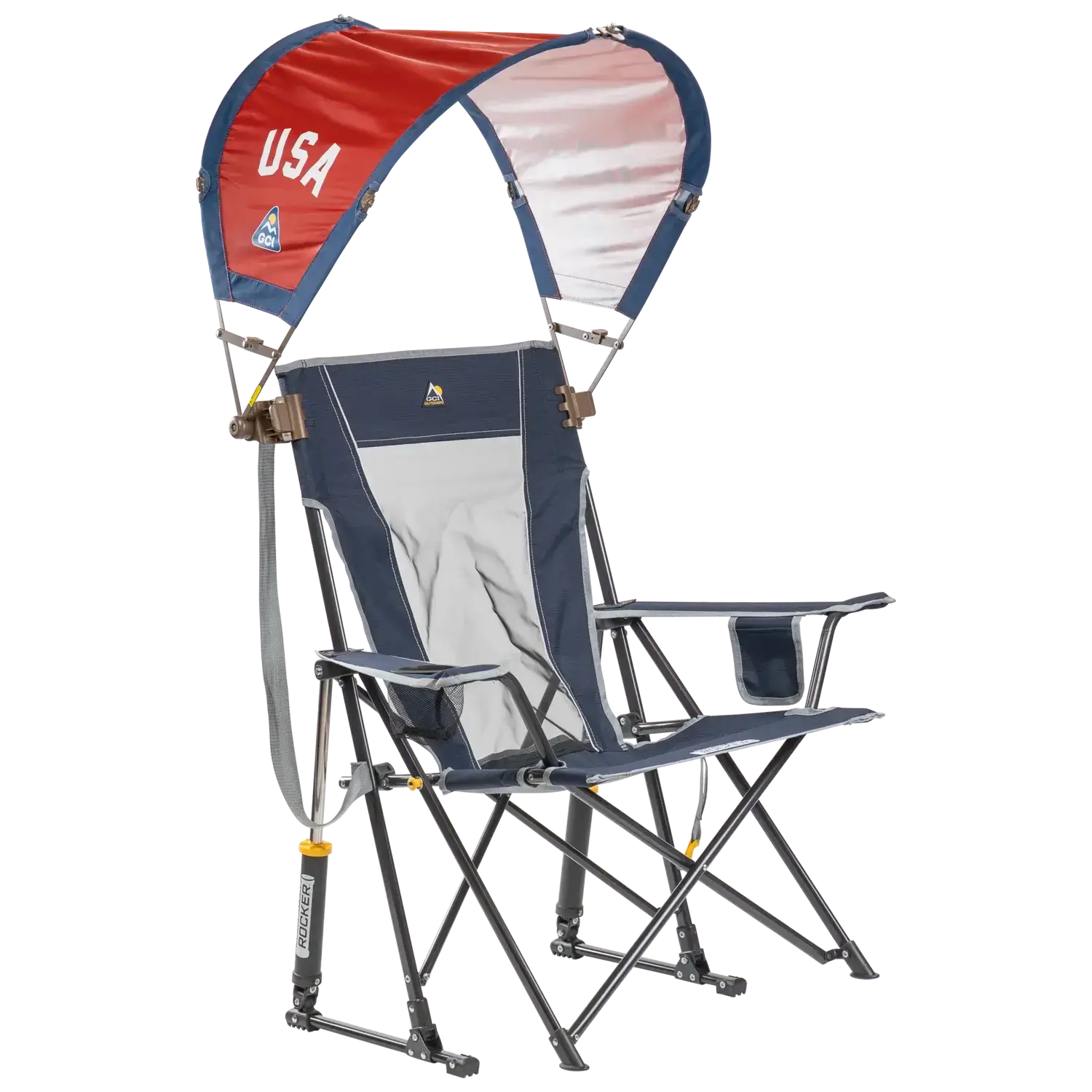 Premium All-Weather SunShade Accessory - USA Anniversary Deluxe - Choice 917 - Portable Beach Canopy with Adjustable Shade Angle Detail