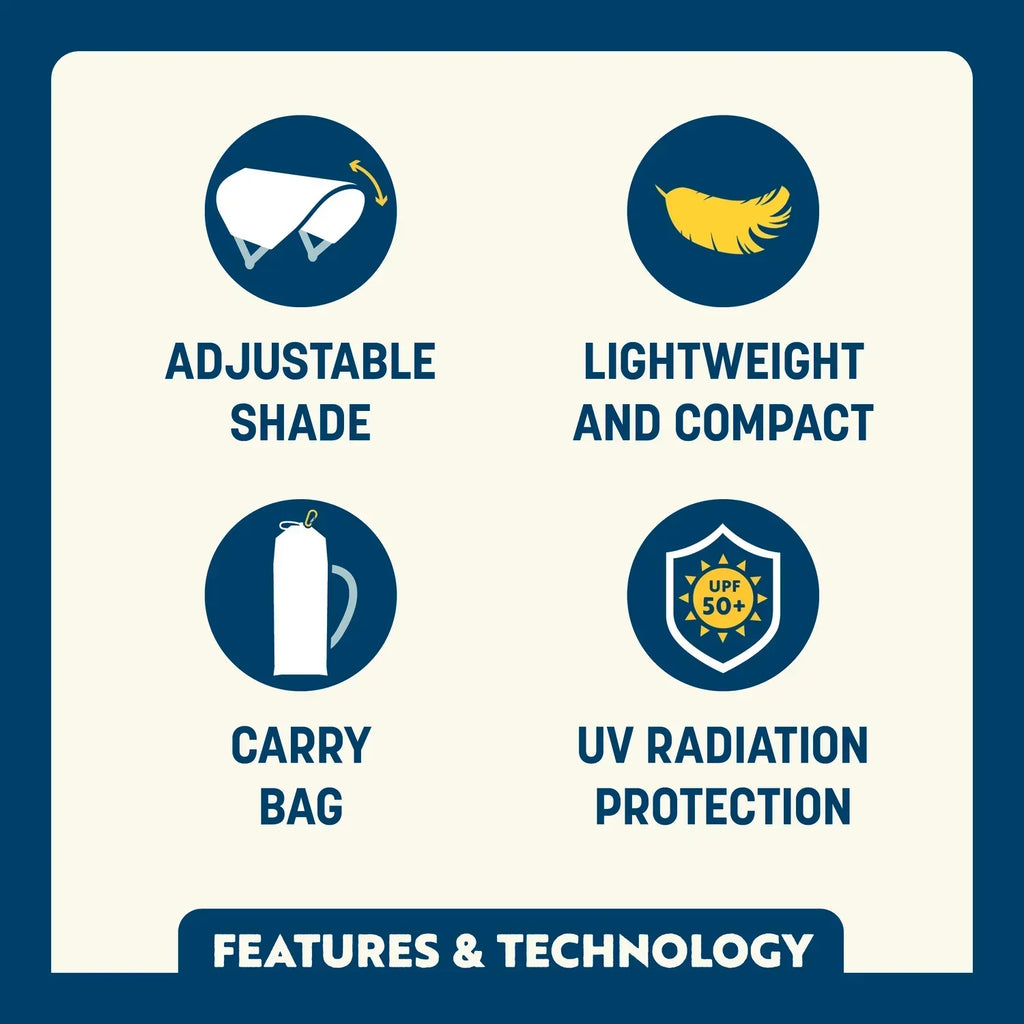Premium All-Weather SunShade Accessory - USA Anniversary Deluxe - Choice 917 - Portable Beach Canopy with Adjustable Shade Angle Detail