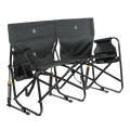 Patented Spring-Action Tandem Rocker - Choice 227 - Patented Spring-Action Rocking Chair for Camping - Dark Charcoal